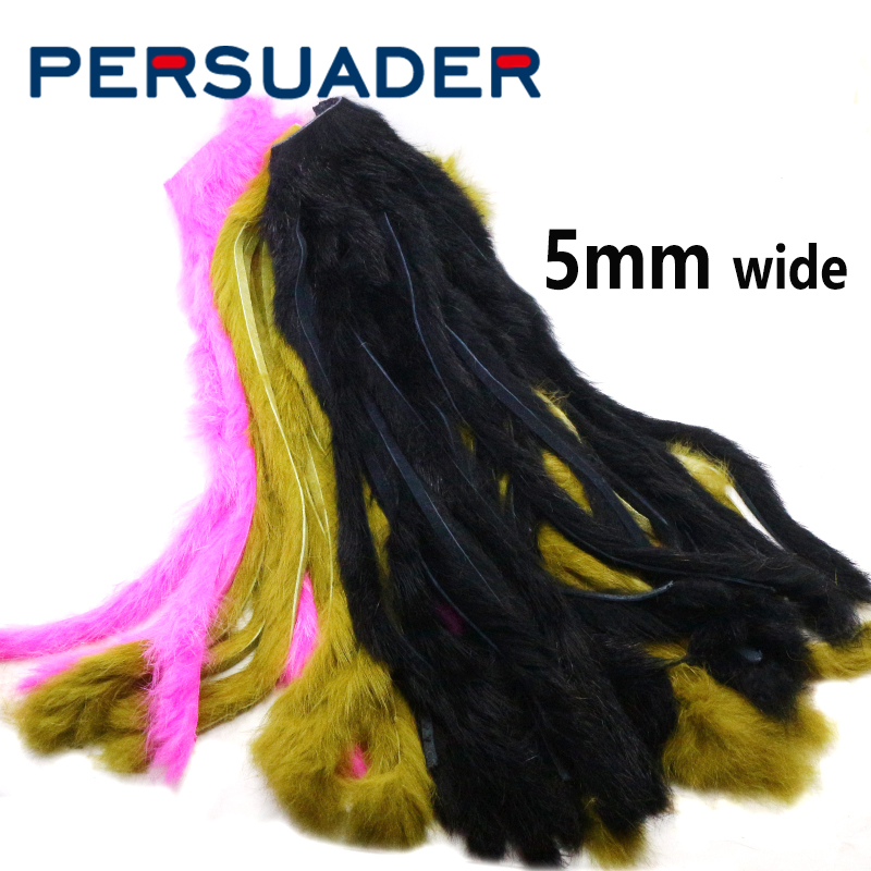 Fishing Lure Popper - Strisce di Pelo di Coniglio Genuino