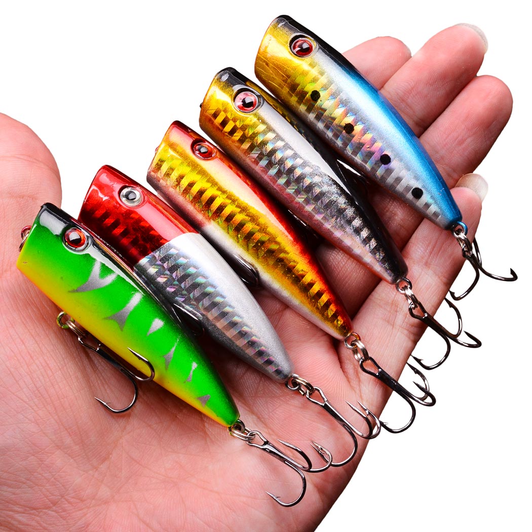 5 pz 9g 7cm Popper esche da pe - Fishing Lure Popper recensione e prezzo
