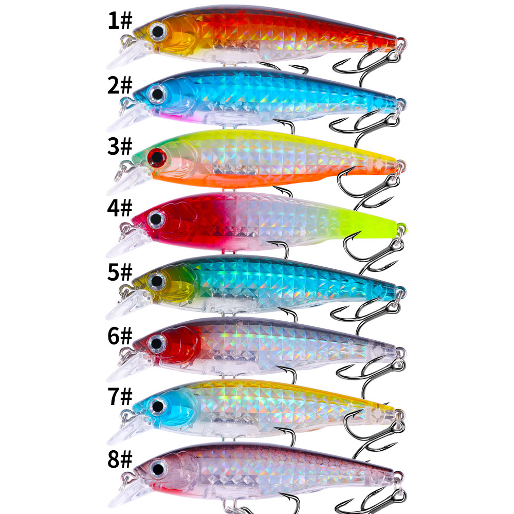 1pc Minnow set di esche da pes - Fishing Lure Jerkbait recensione e prezzo