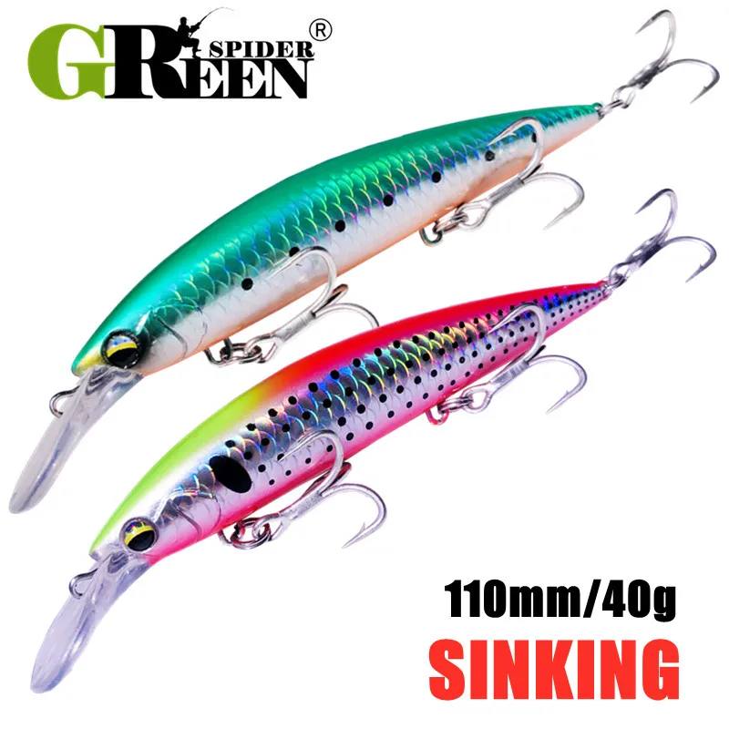 GREENSPIDER Pesante Minnow 110 - Fishing Lure Jerkbait recensione e prezzo
