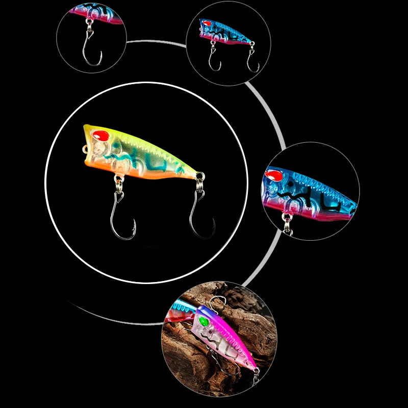 Nuovo 1 pz 4 cm 3g mini Popper - Fishing Lure Popper recensione e prezzo